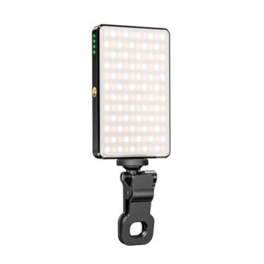 Imagem de Ring Light LED de alta potência, recarregável, clipe, preenchimento, vídeo, luz com clipe resistente ajustado 3 modos de luz para celular, iPad, tablet, selfie, luz de selfie