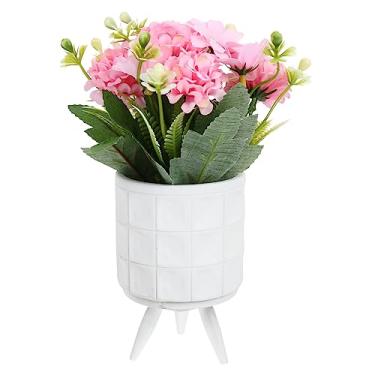 Imagem de BESTOYARD 1 Unidade Planta Em Vaso Artificial Mini Plantas Falso Bonsai Vasos De Plantas Para Plantas De Interior Plantar Bacia De Cimento Amiga Do Ambiente Escritório Orquídea Falsa