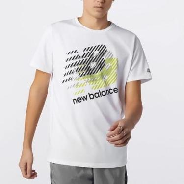 Imagem de Camiseta New Balance Heathertech Estampada Masculina-Masculino