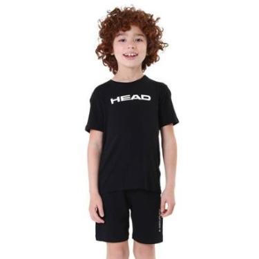 Imagem de Camiseta Infantil Masculina Visco Preto Mescla Head Líquido-Masculino