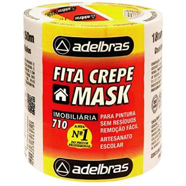 Imagem de Fita Crepe, Adelbras 0615000005, Multicor, Pacote de 6