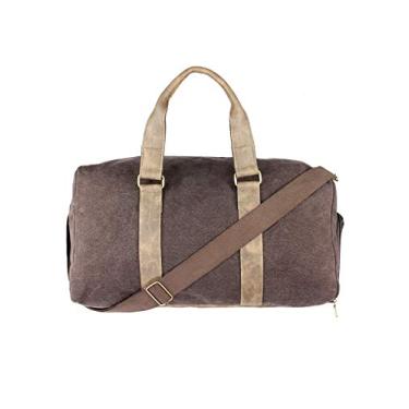 Imagem de Mala de Mão Bolsa Transversal de Lona Lenna's A014 Café