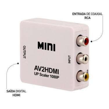 Imagem de Conversor av rca para hdmi 1080p alimentação usb - OEM