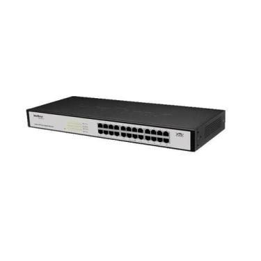 Imagem de Switch Rack 24 Portas Giga  Ethernet Sg 2400Qr - Intelbras, Sg 2400 qr