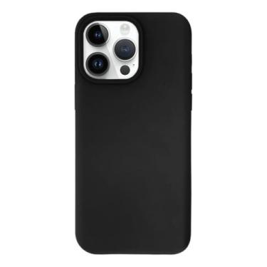 Imagem de Capinha Silicone Aveludado para iPhone 14 Pro Max - GCM, Preto