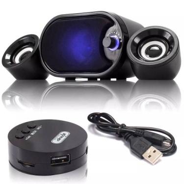 Imagem de Caixa De Som Subwoofer 2.1 Bluetooth Usb para PC Notebook Home Theater