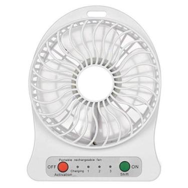 Imagem de Mini Ventilador Portatil Bateria Recarregável 3 Velocidades - LL