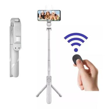 Imagem de Pau de Selfie com Tripé Estabilizador e Controle Bluetooth - Versatili