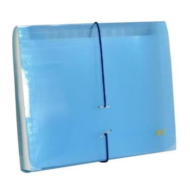 Imagem de Pasta Sanfonada, 1/2 ofício, 12 divisões, Azul, DAC