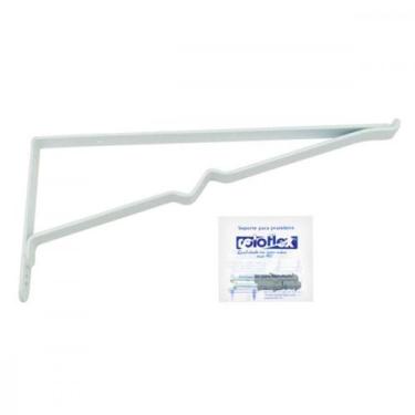 Imagem de Suporte Prateleira Roloflex Vidro Branco 20Cm Peca 3256, Branco