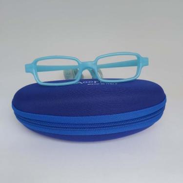 Imagem de Óculos infantil Miraflex New Baby 1 EP Azul de 3 a 6 anos tam 39
