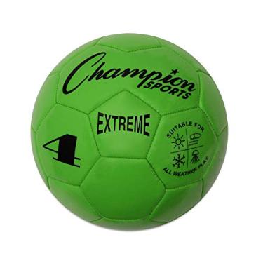 Imagem de Champion Sports Extreme Series Bola de futebol composta: tamanhos 3, 4, 5 em, Tamanho 4, Verde, Size 4