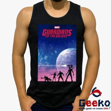 Imagem de Regata Guardiões da Galáxia 100% Algodão  Guardians Of The Galaxy Geek