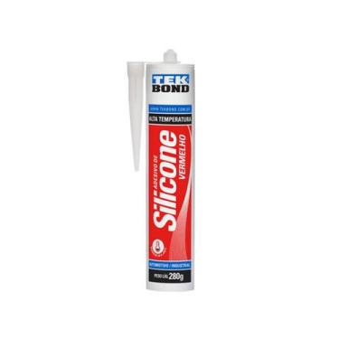 Imagem de Silicone Tekbond Alta Temperatura Vermelho 280G