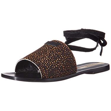 Imagem de KAANAS Sandália feminina Amazonas Pony Hair Wrap Slide, Cheetah, 7 Regular US