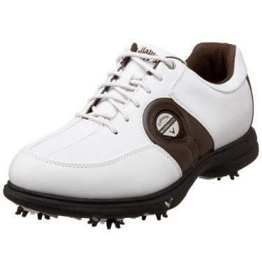 Imagem de Callaway Tênis de golfe masculino CG Magna, Branco/Marrom, 42