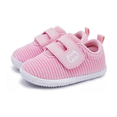 Imagem de BMCiTYBM Bebê-Unissex Sapatos de Caminhada para Bebês Tênis Infantis 6 9 12 18 24 Meses Tamanho Rosa 12-18 Meses Criança