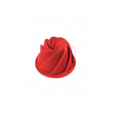 Imagem de Forma para Bolo Volcano Mini em Silicone 13x 6cm - Cimapi, Vermelho