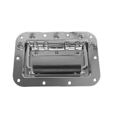 Imagem de Kit 12 alça embutir retratil para case bandeja cromada yr1102 - HARD C