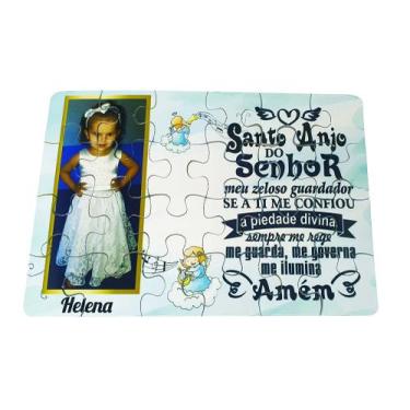 Imagem de Quebra-cabeça Personalizado Santo Anjo do Senhor Batizado - GMH