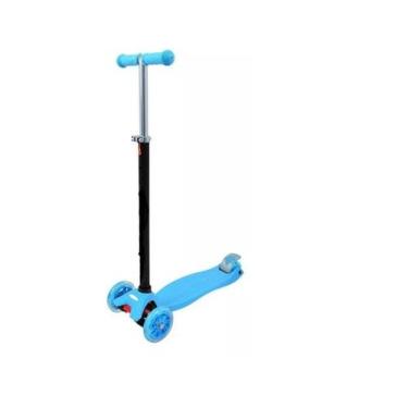 Imagem de Patinete Infantil 3 Rodas Regulável Luzes Led Até 70kg - Joralo