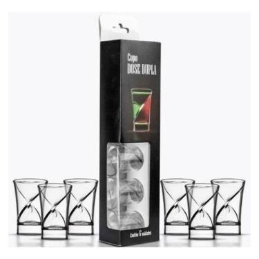 Imagem de Kit Copo Dose Dupla Bebida Shot Tequila Festa C/ 12 Unidades - JSN