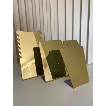 Imagem de Kit Expositores de Jóias e semi Jóias - Sericell, Dourado