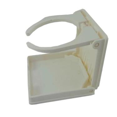 Imagem de Porta Copos Dobrável Para Embarcações Branco Em Pvc Quadrado - Pesca &
