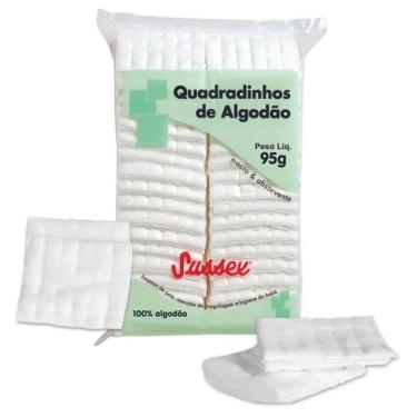Imagem de ALGODÃO HIDRÓFILO QUADRADINHO P/ SKIN CARE 95g SUSSEX