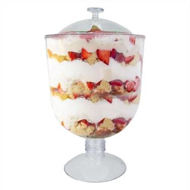 Imagem de Taça Confeiteiro Americana Acrilico Tampa 2l Doces Sobremesa - LSC Toy