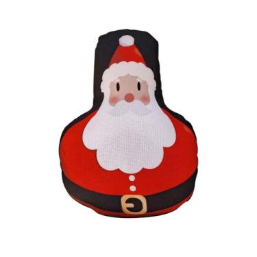 Imagem de Peso de Porta Papai Noel Kawaii Decoração Divertida - Geek Vip, Vermel