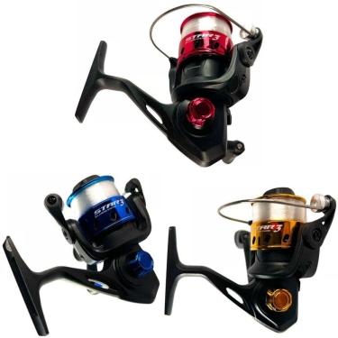 Imagem de Kit 3 Molinete Marine Sports Star 3 Colors Com Linha