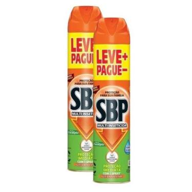 Imagem de Kit 2 Multi Inseticida Aerossol Óleo de Eucalipto SBP 450ML
