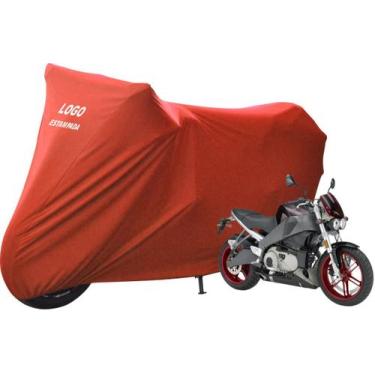 Imagem de Capa Para Moto Buell Lightning XB12SCG Com Logo - Mz, Vermelha