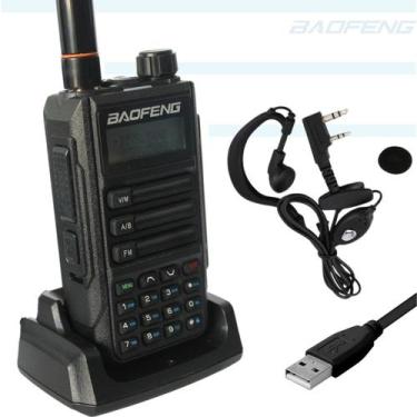 Imagem de Kit 10 Rádio comunicador Baofeng UV-16 Plus VHF UHF Profissional