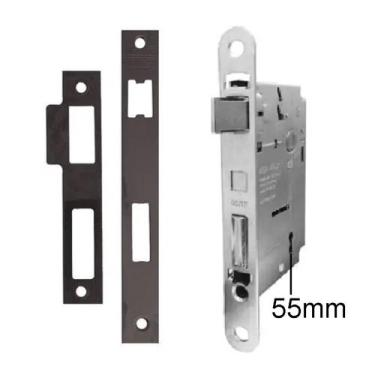 Imagem de Maquina de fechadura Interna Preta St2 55mm Lafonte 1515-Avulsa - La F