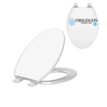 Imagem de Assento sanitário Alongado tampa vaso branco Tupan