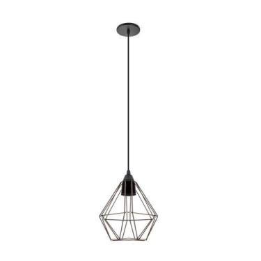 Imagem de Pendente Aramado Diamante OPL 1xE27, Cobre