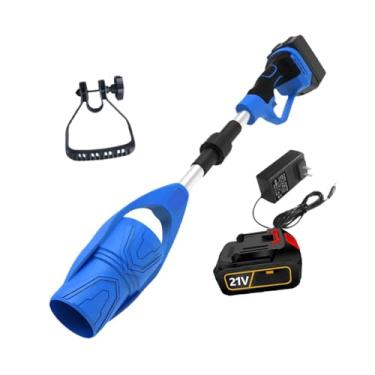 Imagem de Generic Soprador de folhas elétrico sem fio, soprador portátil, limpador de folhas elétrico para jardim, Azul