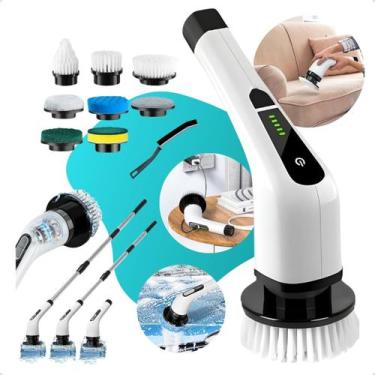 Imagem de Esfregão Escova Elétrico Mop Limpeza Giratoria Multiuso  - VBM