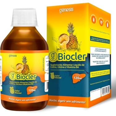 Imagem de Biocler 120ml (Colina, Glicina e Vitamina B6) Suplemento Sabor Abacaxi Genesis (1)
