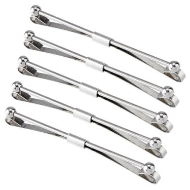 Imagem de SUPERFINDINGS 5 pinos de barra de colarinho de gravata para homens, colarinho de aço inoxidável, prendedor de gravata para camisa, prendedor de gravata clássico masculino, clipe de camisa para ternos