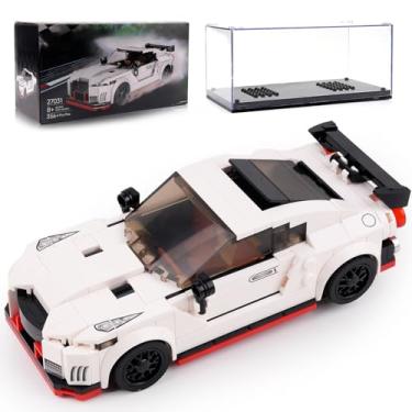 Imagem de Wishiot Speed Champio-n Cars Building Block Set for Nissan GTR Car Model 27031 Race JDM Car Building Sets mini Famous car Series with Display Case for 15+(356PCS)