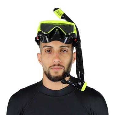Imagem de Kit De Mergulho Panorâmico Dry Dive Motion - Preto/Limão