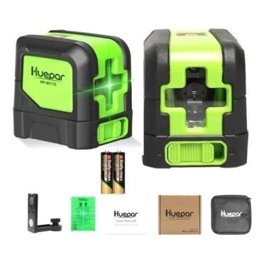 Imagem de Nivel a laser verde Huepar 2 linhas auto-nivelante
