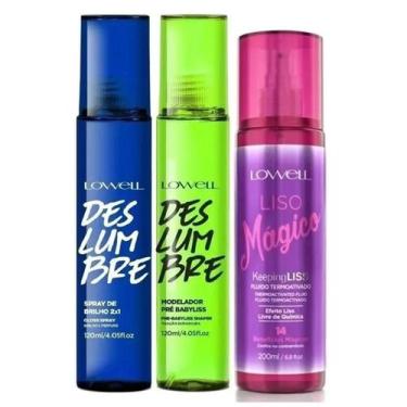 Imagem de Fluido Liso Mágico 200 ml + Spray De Brilho 120 ml + Modelador - Lowel