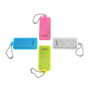 Imagem de DEMYPROX 4 peças refletores de segurança super brilhantes – formas retangulares – Equipamento refletivo elegante para jaquetas, bolsas, bolsas, mochilas, carrinhos de bebê e cadeiras de rodas,