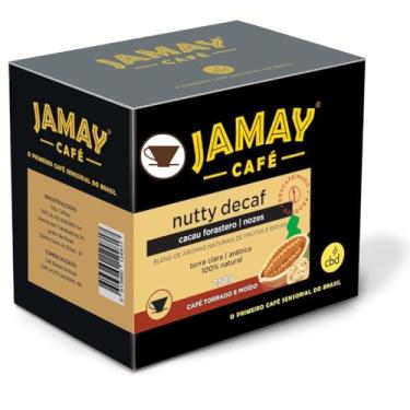 Imagem de Café Nutty Decaf Jamay 250g Blend Especial Premium com Aromas 100% Naturais de Frutas e Ervas Cacau Forasteiro e Nozes Torra Clara para um Sabor Suave e Equilibrado Ideal para Momentos Especiais (250 gramas, Moído)