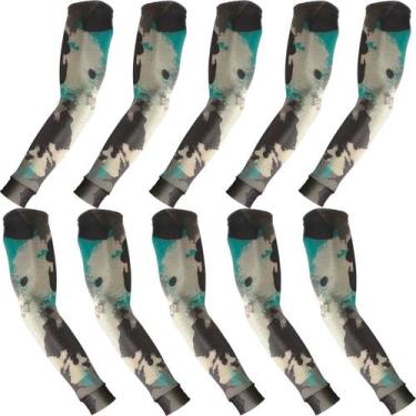 Imagem de Kit 5 pares de manguitos com proteção UV50+ - EX311, Bege camuflado, G