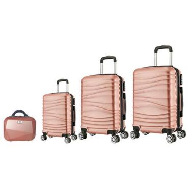 Imagem de Mala de viagem bordo, média, grande e frasqueira em abs eagle as67, Ro